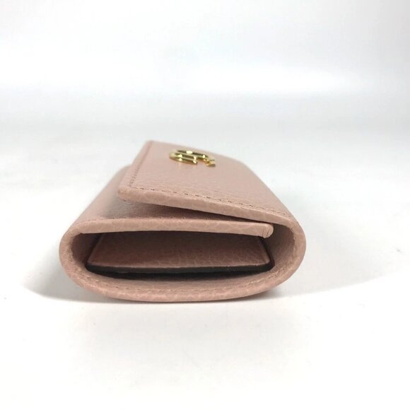 GUCCI 456118 GG Marmot Double G 6-Ring Key Case Leather pink - Picture 11 of 14